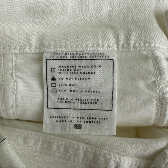 NWT AYR The Beat Straight Leg Ankle Cropped Jeans in Tofu White Sz 23 - Picture 7 of 11